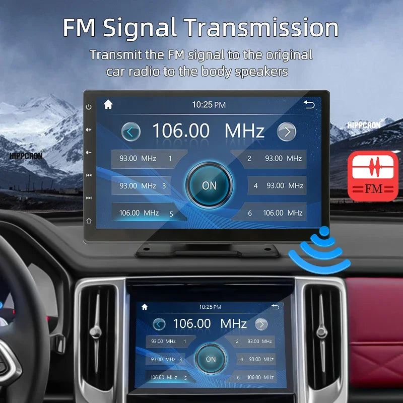 Autoradio CarPlay Android 9" avec écran tactile IPS, Bluetooth